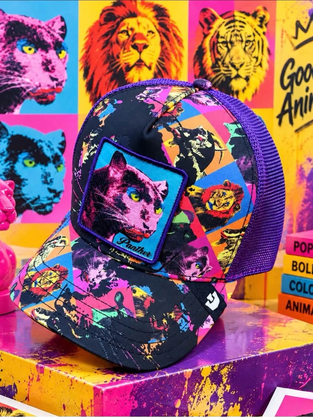 Goorin Bros. "FIFTEEN MINUTES" WARHOL TRIBUTE. Trucker Hat. Mesh SnapBack. NWT.